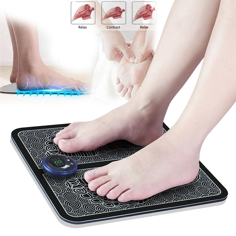 Relax and Rejuvenate Your Feet with the Electric EMS Foot Massager Pad