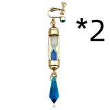 Hourglass Shaped Ear Clip Earring Necklace Anime Gift - Minihomy