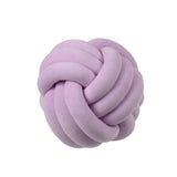 Knotted Plush Ball Design Round Throw Pillow - Minihomy