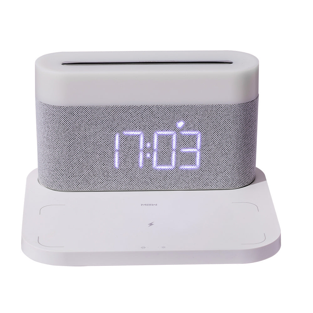 Wireless Charger Desktop Clock Night Light Table Lamp