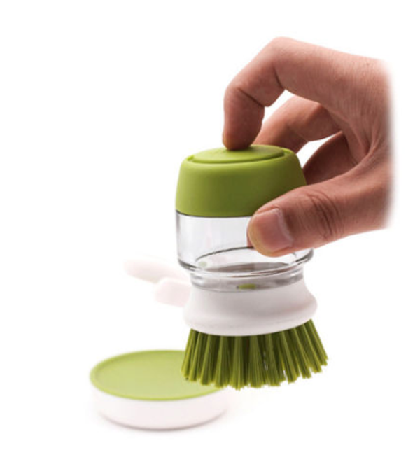 Dishwashing And Pot Washing Brush With Liquid Soap For Tableware - Minihomy