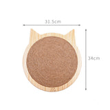 Board Scratching Post Mat Wall Mounted Scratcher Pad with Suction Cup Toy - Minihomy