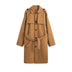 Men's Solid Color Mid-length Woolen Coat - Minihomy