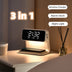 3-in-1 Creative Bedside Lamp: Wireless Charging, LCD Screen Alarm Clock, and Phone Charger - Minihomy