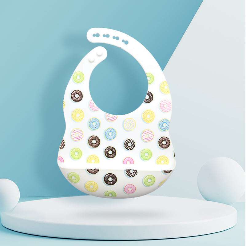 Baby Feeding Newborn Cartoon Aprons Adjustable Baby Bibs Burp Cloth - Minihomy