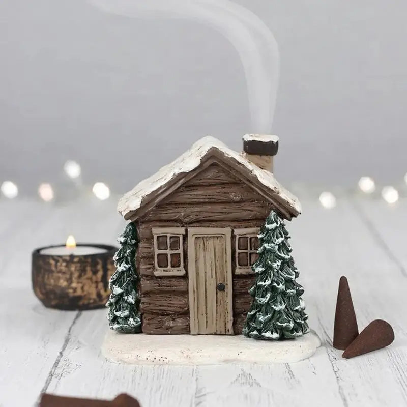 Log Cabin Incense Burner: Rustic Charm for Your Home - Minihomy