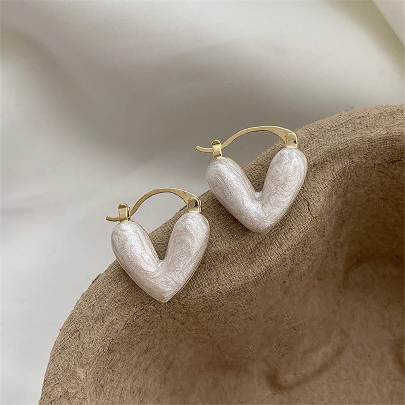 Ins Heart Love Earrings Women Fashion Accessories Jewelry - Minihomy