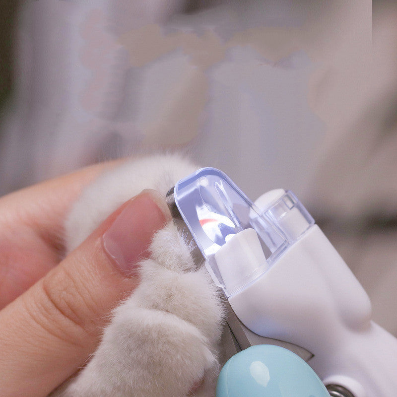 LED Pet Nail Grinder - Rechargeable Dog & Cat Nail Clipper with Light - Minihomy