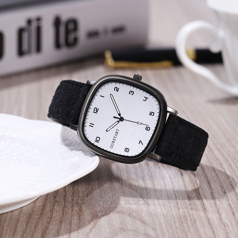 Casual Digital Exam Quartz Suede Belt Student Watch - Minihomy