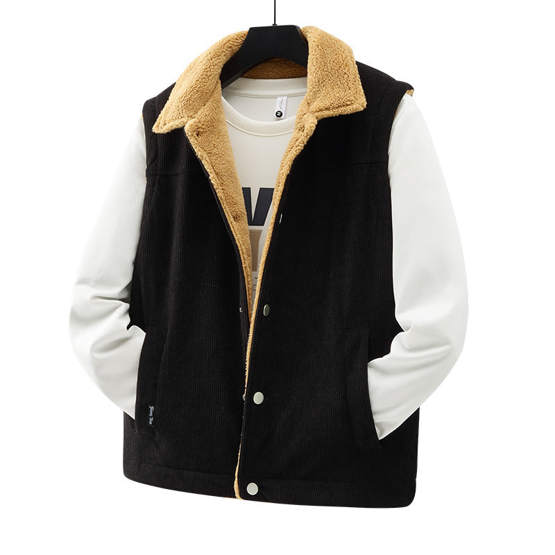 Men's Lamp Wick Cashmere Warm Jacket: Stay Cozy in Style - Minihomy