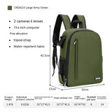 Casual DSLR Camera Bag Solid Color Nylon Camera Bag - Minihomy