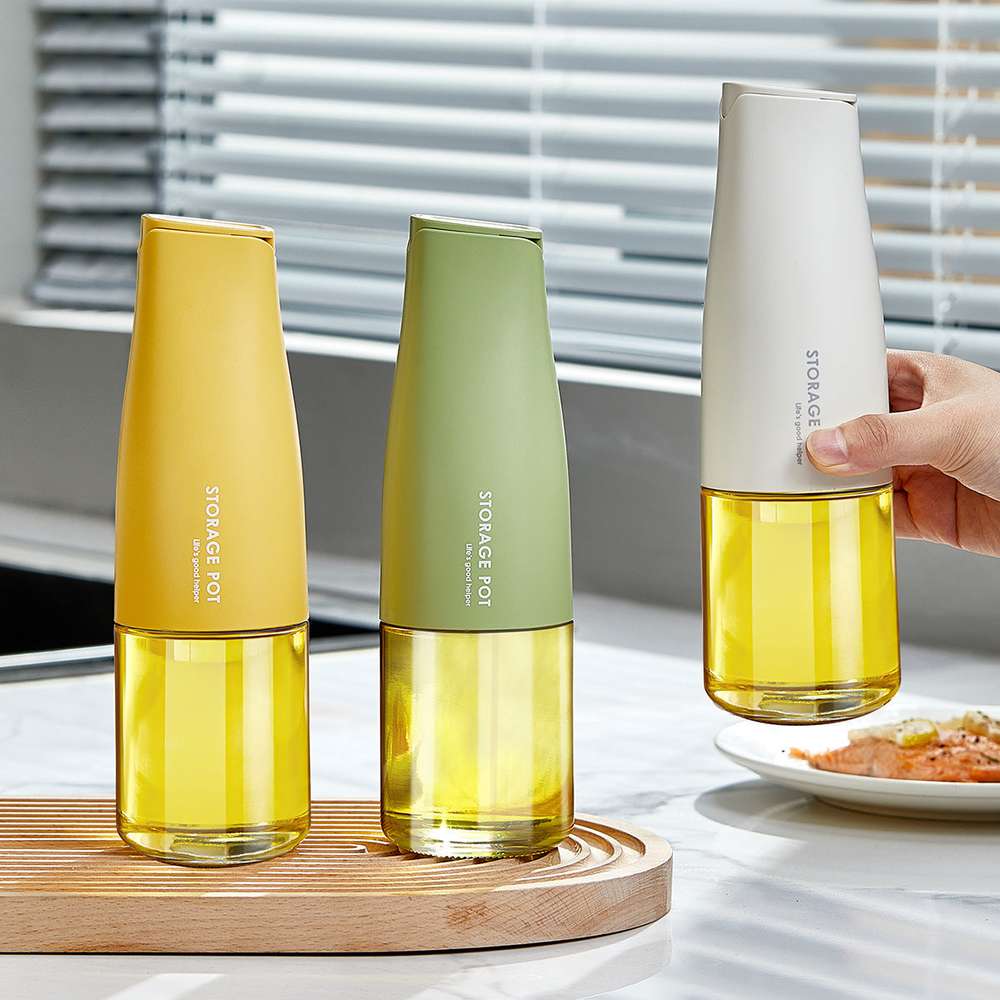 Leak-Proof Kitchen Soy Sauce Vinegar Bottle - Automatic Open and Close Oil Pot - Minihomy