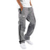 Men's Casual Drawstring Drawstring Pocket Color Blocking Pants - Minihomy