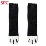 Women's Coral Fleece Cat Paw Pattern Thick Warm Socks