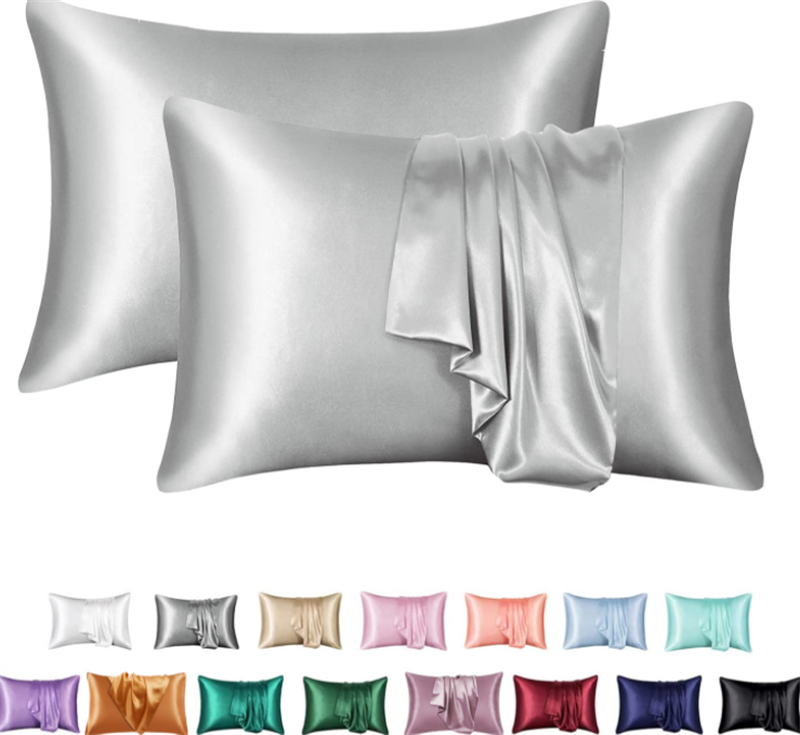 Silk Solid Color Satin Pillowcase Envelope Pillow