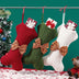 Christmas Decorations Knitting Wool Hanging Gift Bag - Minihomy