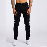 Men's Casual Slim Fit High Waist Jeans - Minihomy