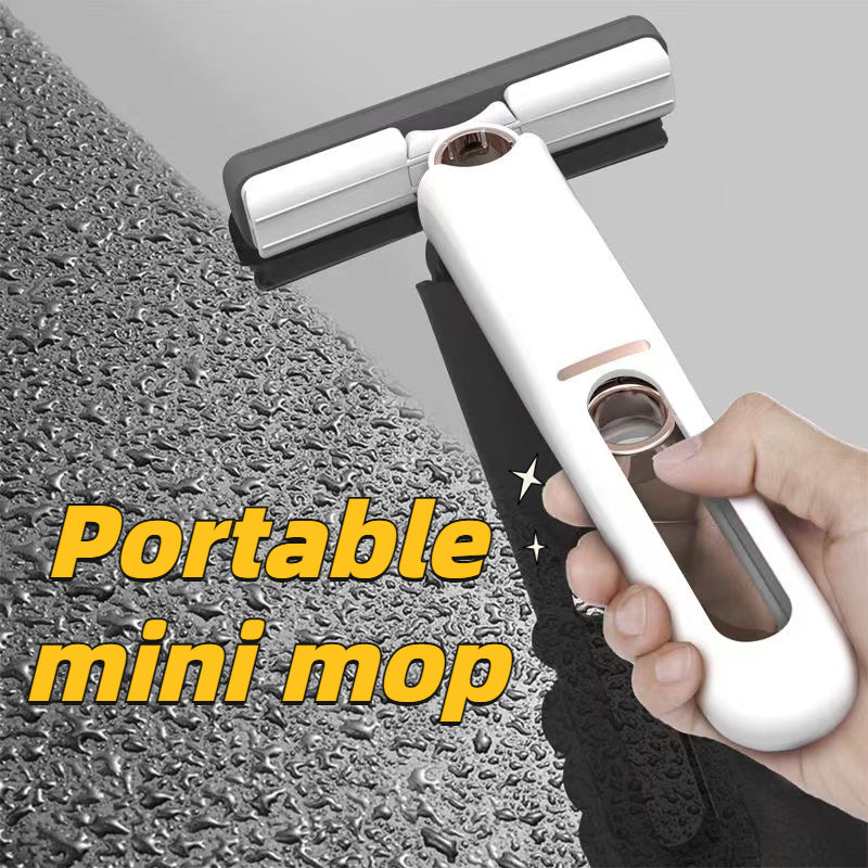 Mini Portable Self-Squeezing Mop - Hand-Free Cleaning for Home & Car