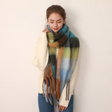 Thickened Mohair Cashmere Scarves for Women