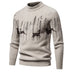 Christmas Sweater Men's Warm Deer Printed Round Neck Sweater - Minihomy