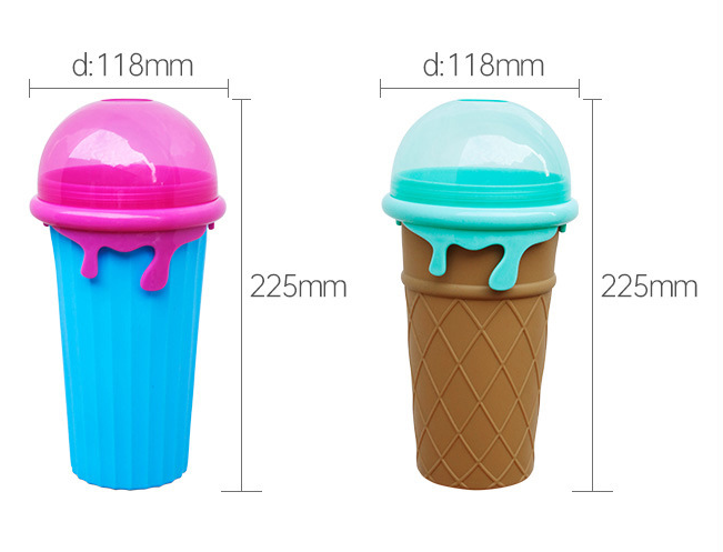 500ml Large Capacity Slushy Cup - Quick-Frozen Smoothies - Summer Refreshment for Kids and Adults - Minihomy