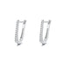 925 Sterling Silver Geometric U-shaped Earrings Women's Design Sense - Minihomy