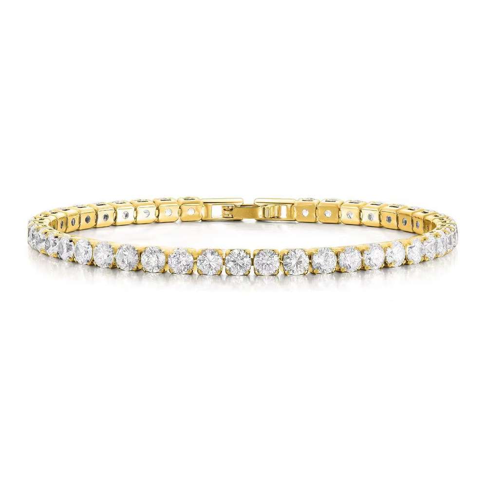 4mm Single Row Diamond All-match Simple Bracelet Women - Minihomy