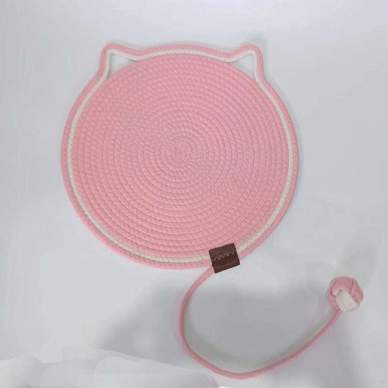 Cotton Rope Cat Scratching Mat - Anti-Scratch, Washable, Self-Standing, One-Piece - Minihomy