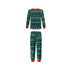 Christmas Print Contrast Color Parent-child Home Suit - Minihomy