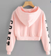 Crop pullover top sweatshirt women - Minihomy