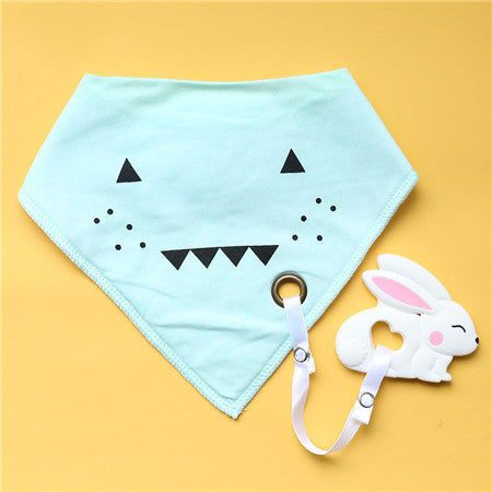 Cotton Bibs Burp Silicone Bib - Minihomy