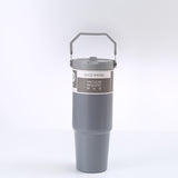 Portable Stainless Steel Travel Tumbler - Insulated Water Bottle with Handle Cover - Minihomy