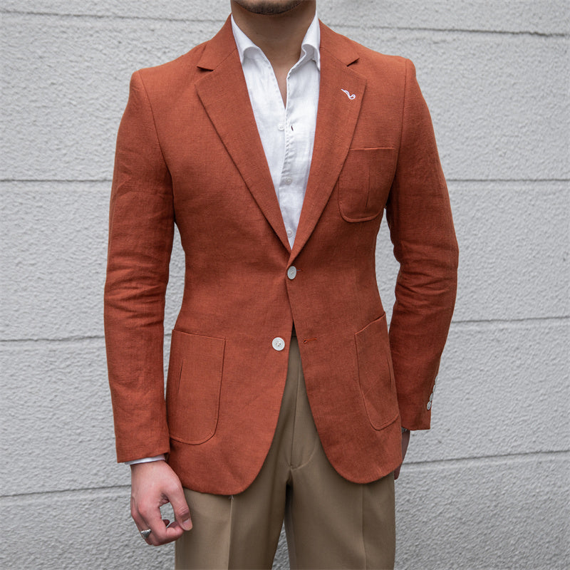 Thin Breathable Linen Casual Suit All-match Jacket