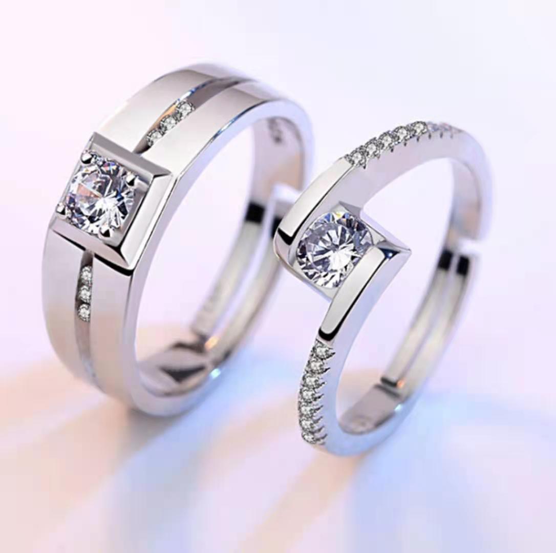 Men's And Women's Tail Rings Heart-shaped Couple Rings - Minihomy