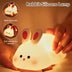 Cute Rabbit LED Night Light - Touch Sensor, Silicone, Christmas Gift for Kids - Minihomy