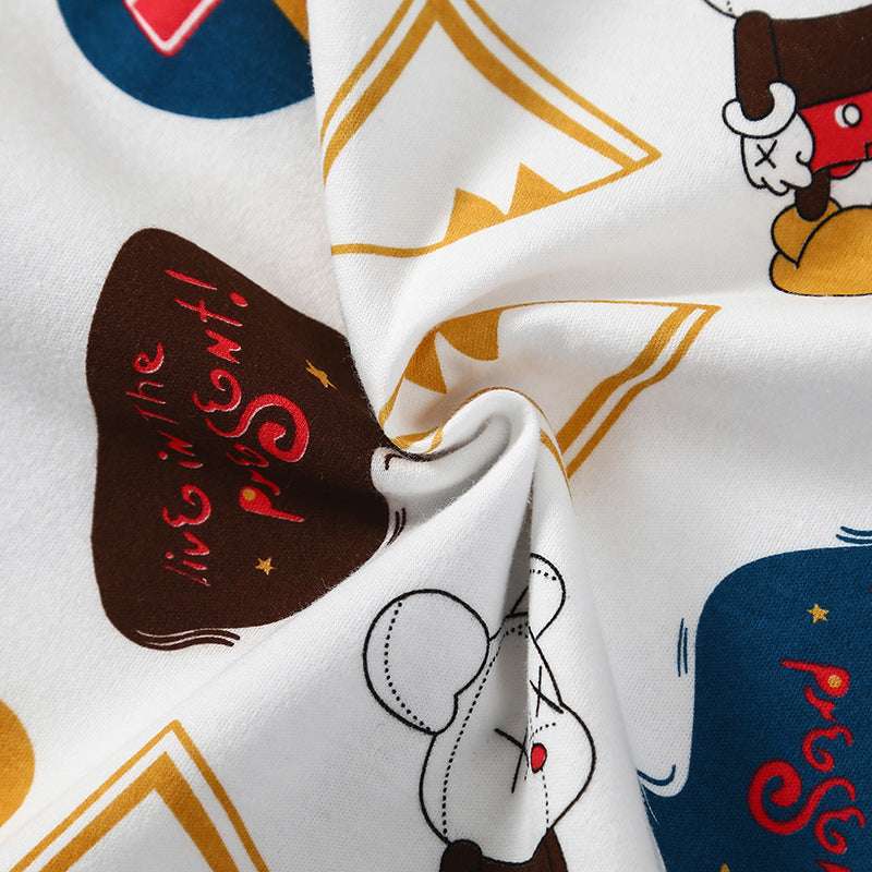 Children's Cartoon Cute Print Home Service Pajamas Set - Minihomy