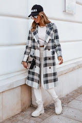 European And American Plaid Woolen Coat - Minihomy