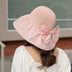 Large Brim Sun Hat with Bow - UV Protection, Summer Fisherman Hat for Women - Minihomy