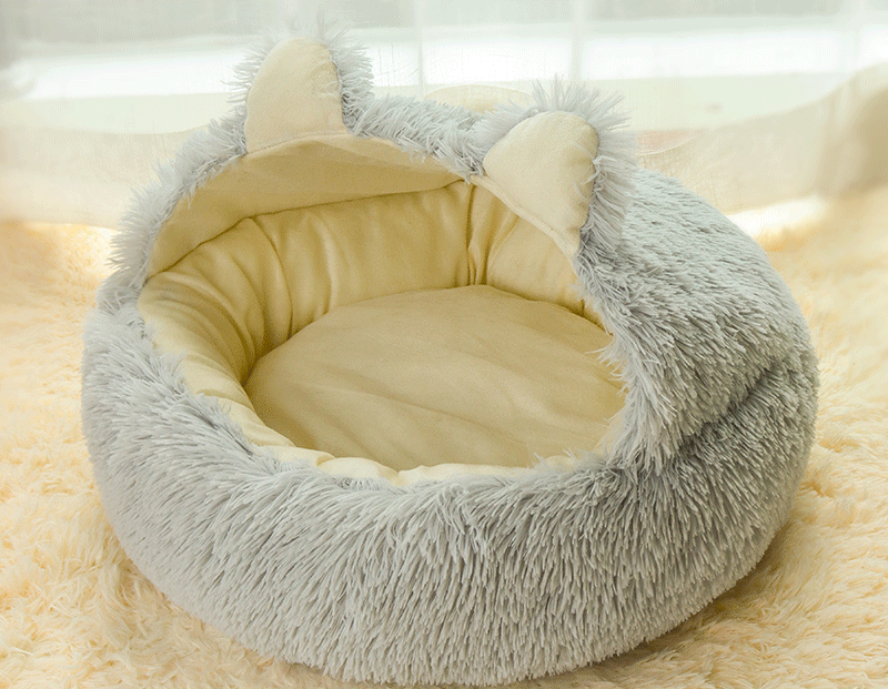 Cat Litter Four Seasons Universal Winter Warmth Semi-closed Kitten Net Red Pet - Minihomy