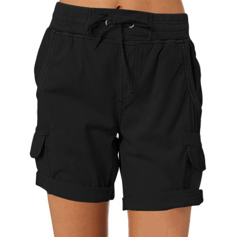 Women's High Waist Cargo Shorts: Casual & Comfortable