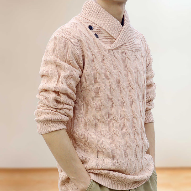 Men's Wear Thin Pullover Sweater - Slim Fit - Minihomy