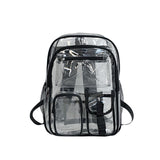 Clear PVC Backpack: Large Capacity School Bag for Students