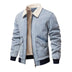 Men's Plush Denim Jacket - Minihomy