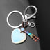 Love Natural Stone Crystal Keychain - Minihomy