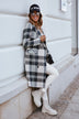 European And American Plaid Woolen Coat - Minihomy