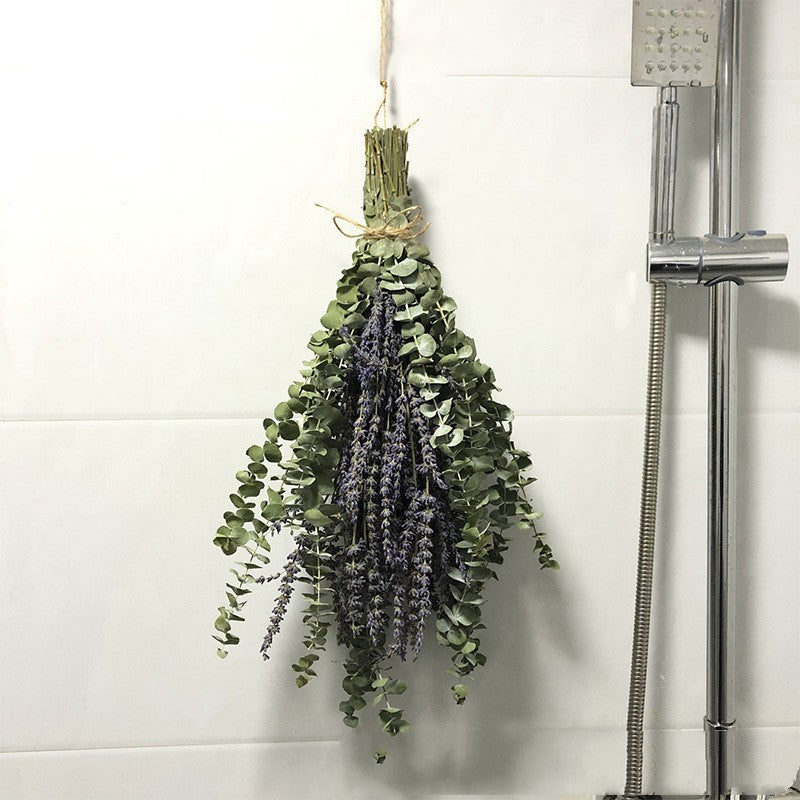 Bath Home Decor Natural Dried Flowers Lavender Immortal Eucalyptus Leaves: Bring Nature Indoors - Minihomy