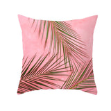 Peach Skin Fleece Pillowcase - Tropical Plant Home Decor