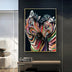 Modern Abstract Zebra Canvas Painting Wall Art Poster - Minihomy