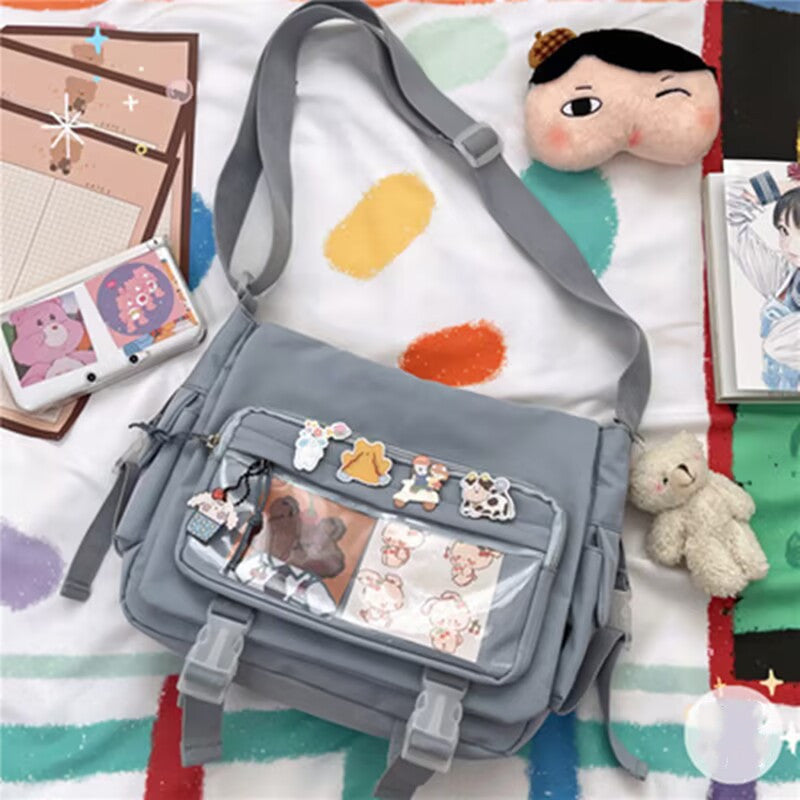 Harajuku Female Student Crossbody Bag Retro One Shoulder Bag Female - Minihomy