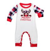 Plaid Deer Christmas Parent-child Pajama Suit - Minihomy